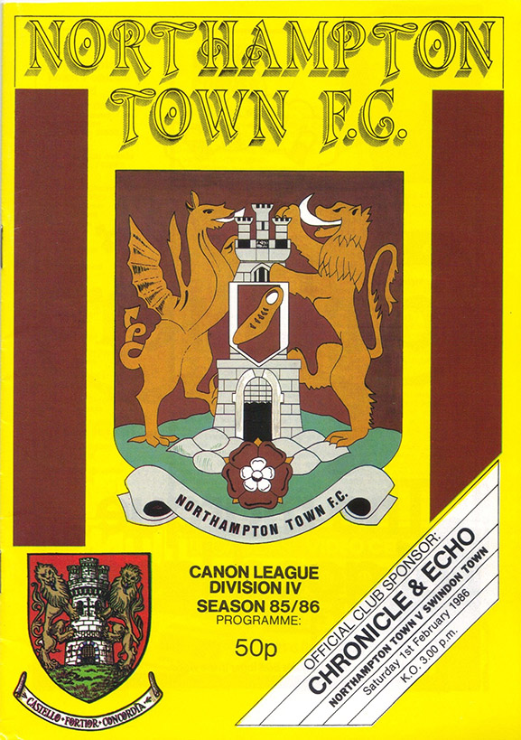 <b>Saturday, February 1, 1986</b><br />vs. Northampton Town (Away)
